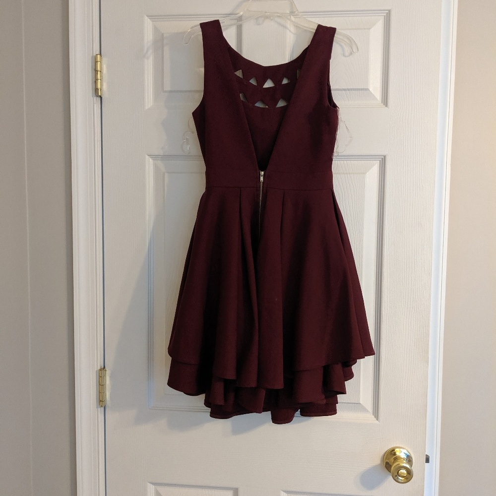 L'Atiste by Amy burgundy dress